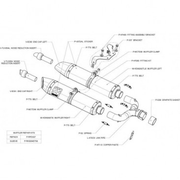 KIT SILENCIEU 750 DORSODURO 08 A 09